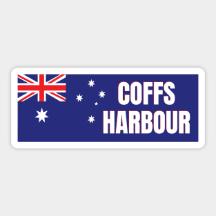 Coffs Harbour City in Australian Flag Sticker